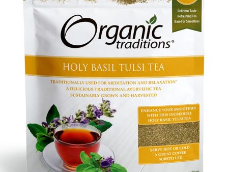 Organic Holy Basil Tulsi Tea Cut, 7 oz (200 g), Organic Traditions For Sale