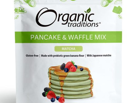 Pancake & Waffle Mix, Matcha, 10.6 oz (300 g), Organic Traditions Hot on Sale