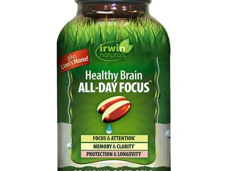 Healthy Brain All-Day Focus, 60 Liquid Soft-Gels, Irwin Naturals Fashion