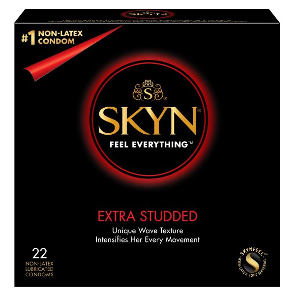 SKYN EXTRA STUDDED Preservativos ultrafinos y lubricados sin látex For Sale