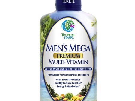 Men s Mega Multi-Vitamin Liquid, 32 oz, Tropical Oasis Sale