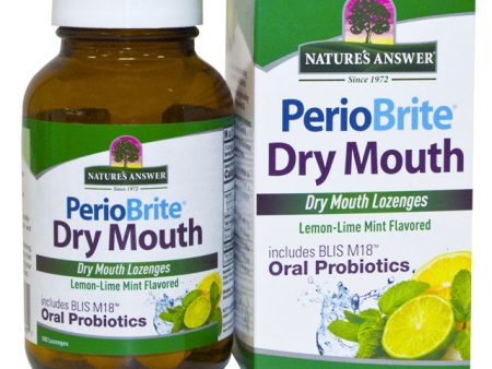 PerioBrite Dry Mouth Lozenge - Lemon Lime Mint, 100 Lozenges, Nature s Answer Cheap