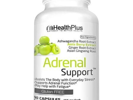 Adrenal Support (Adrenal Cleanse), 90 Capsules, Health Plus Inc. Supply