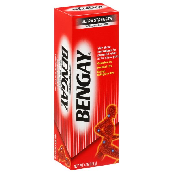 BENGAY Crema para aliviar el dolor, ultra fuerte 113gr Fashion