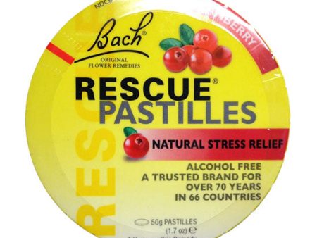 Rescue Pastilles - Cranberry Flavor, 50 g, Bach Flower Essences Sale