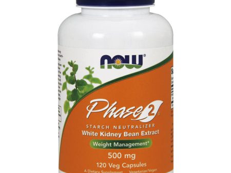 Phase 2 500mg Vegetarian 120 Vcaps, NOW Foods Online now