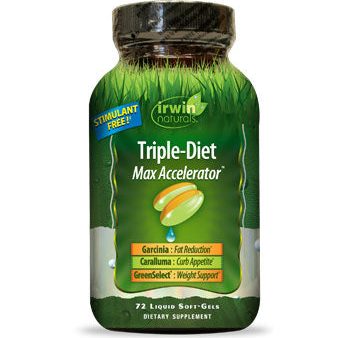 Triple-Diet Max Accelerator, Healthy Weight Loss, 72 Liquid Softgels, Irwin Naturals Discount