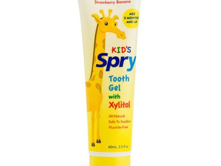 Kid s Spry Xylitol Tooth Gel - Strawberry Banana, 2 oz, Xlear (Xclear) Online Hot Sale