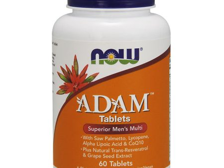 ADAM Men s Multiple Vitamin Tab, Superior Multi, 60 Tablets, NOW Foods Hot on Sale