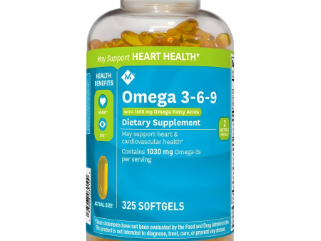 Omega 3 6 9 Members Mark 325 Softgels Online now