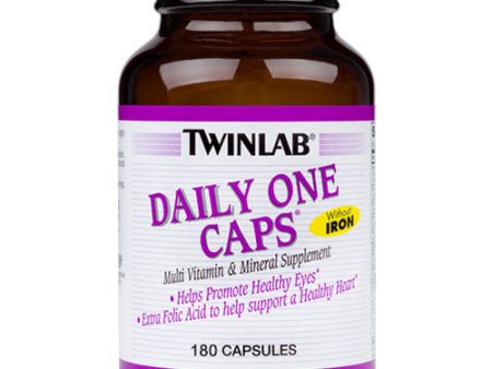 Twinlab Daily One Caps Without Iron, High Potency Multivitamins, 180 Capsules Online now