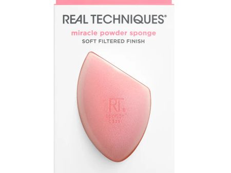 Real Techniques Esponja miracle powder , soft filtered finish - cobertura edificable Fashion