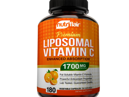 Vitamina C Liposomal NutriFlair 1700 mg, 180 cápsulas - Alta absorción Sale