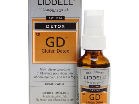 Liddell Gluten Detox Homeopathic Oral Spray, 1 oz Online now