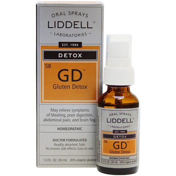 Liddell Gluten Detox Homeopathic Oral Spray, 1 oz Online now