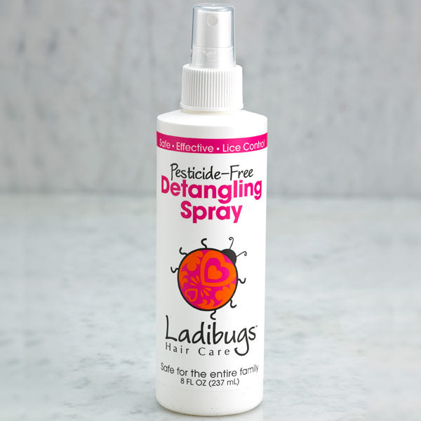 Lice Prevention Mint Detangling Spray, 8 oz, Ladibugs Haircare For Sale