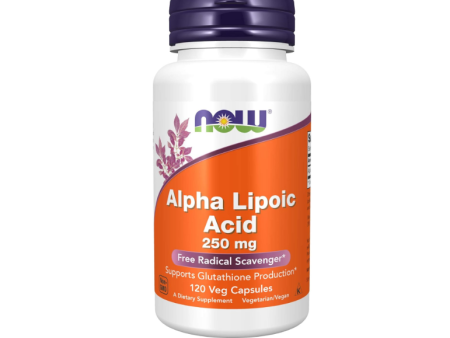 Alpha Lipoic Acid 250mg , capsulas vegetarianas - Now Online now