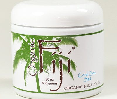 Coral Sea Salt Polish, Organic Coconut Oil Body Polish, 20 oz, Organic Fiji Online Hot Sale