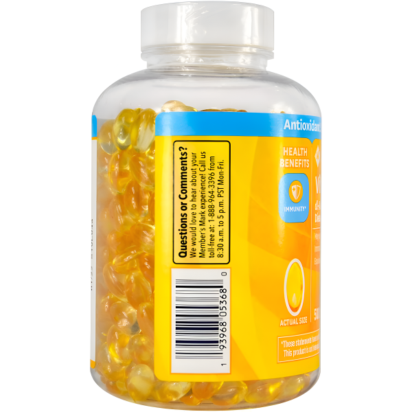 Vitamina E Member s Mark 180mg 500  capsulas de Gel Online Hot Sale