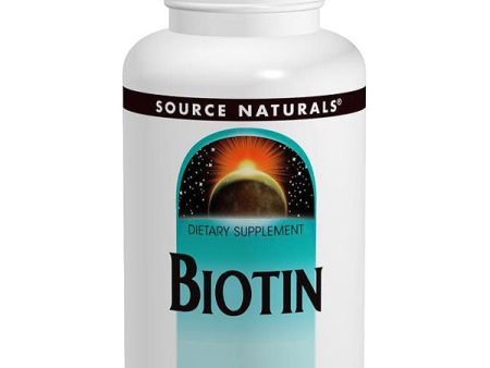 Biotin 10,000 mcg, High Potency, Value Size, 120 Tablets, Source Naturals on Sale