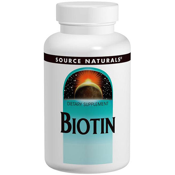 Biotin 10,000 mcg, High Potency, Value Size, 120 Tablets, Source Naturals on Sale