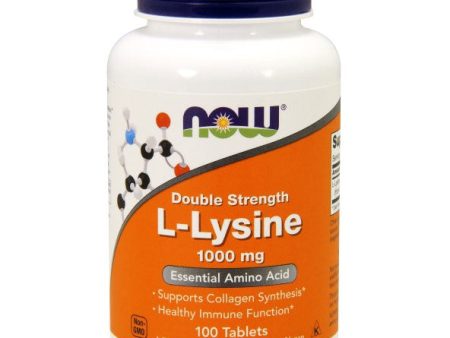 L-Lysine 1000 mg, 100 Tablets, NOW Foods Fashion