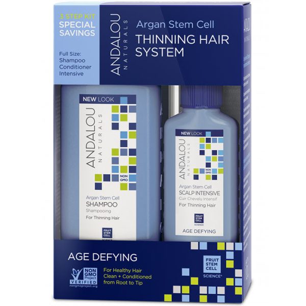 Argan Stem Cell Age Defying Thinning Hair System, 1 Kit, Andalou Naturals Online Hot Sale