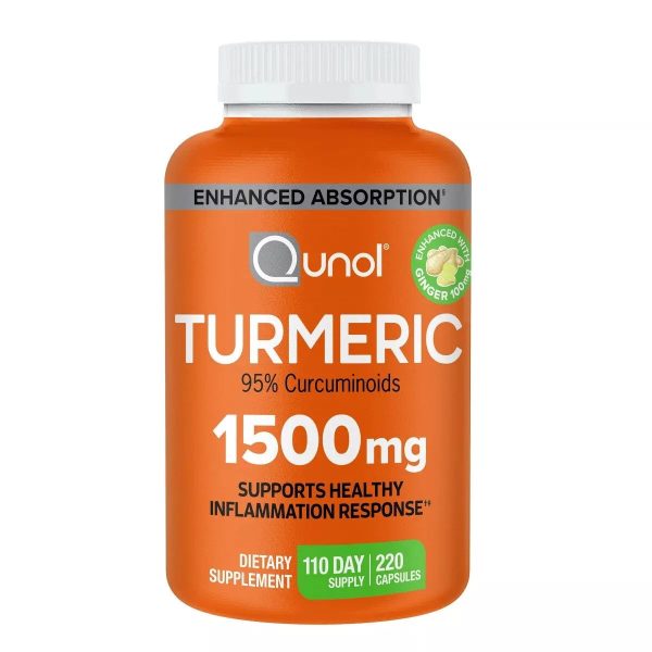 Turmeric 1500mg , 220 capsulas - Qunol Discount