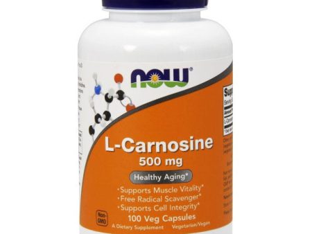 L-Carnosine 500mg 100 Vcaps, NOW Foods Sale