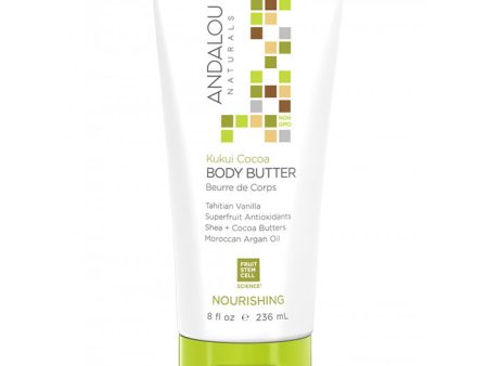 Body Butter, Kukui Cocoa Nourishing, 8 oz, Andalou Naturals on Sale