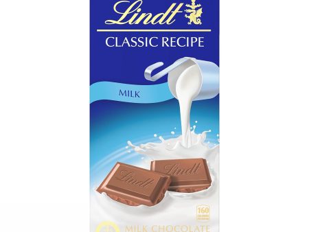 Lindt Classic Recipe - Barra de chocolate con leche 125 gr Sale