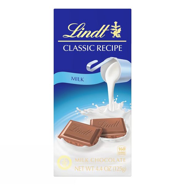 Lindt Classic Recipe - Barra de chocolate con leche 125 gr Sale