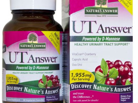 UT Answer Cranberry with D-Mannose, 90 Vegetarian Capsules, Nature s Answer Online