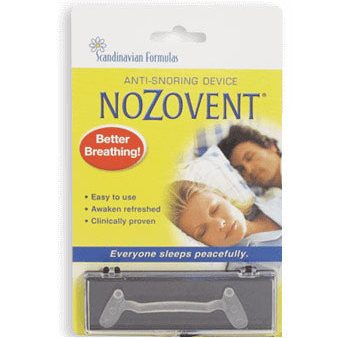 NoZovent Anti-Snoring Device, 1 Pack, Scandinavian Formulas Online