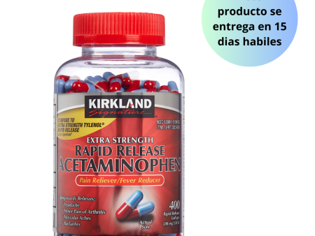 Acetaminofén de liberación rápida de Kirkland Signature, 500 mg, 400 cápsulas de gel Online Hot Sale