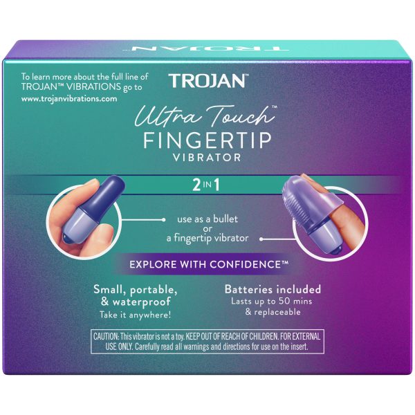 TROJAN FINGERTIP VIBRATOR - Ultra Touch Intense Massager Online Hot Sale