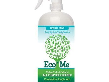 Eco-Me All Purpose Cleaner, Natural Plant Extracts, Herbal Mint, 32 oz For Discount