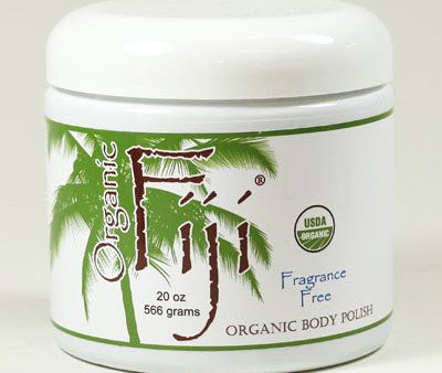 Fragrance Free Sugar Polish, Organic Coconut Oil Face & Body Polish, 20 oz, Organic Fiji For Sale